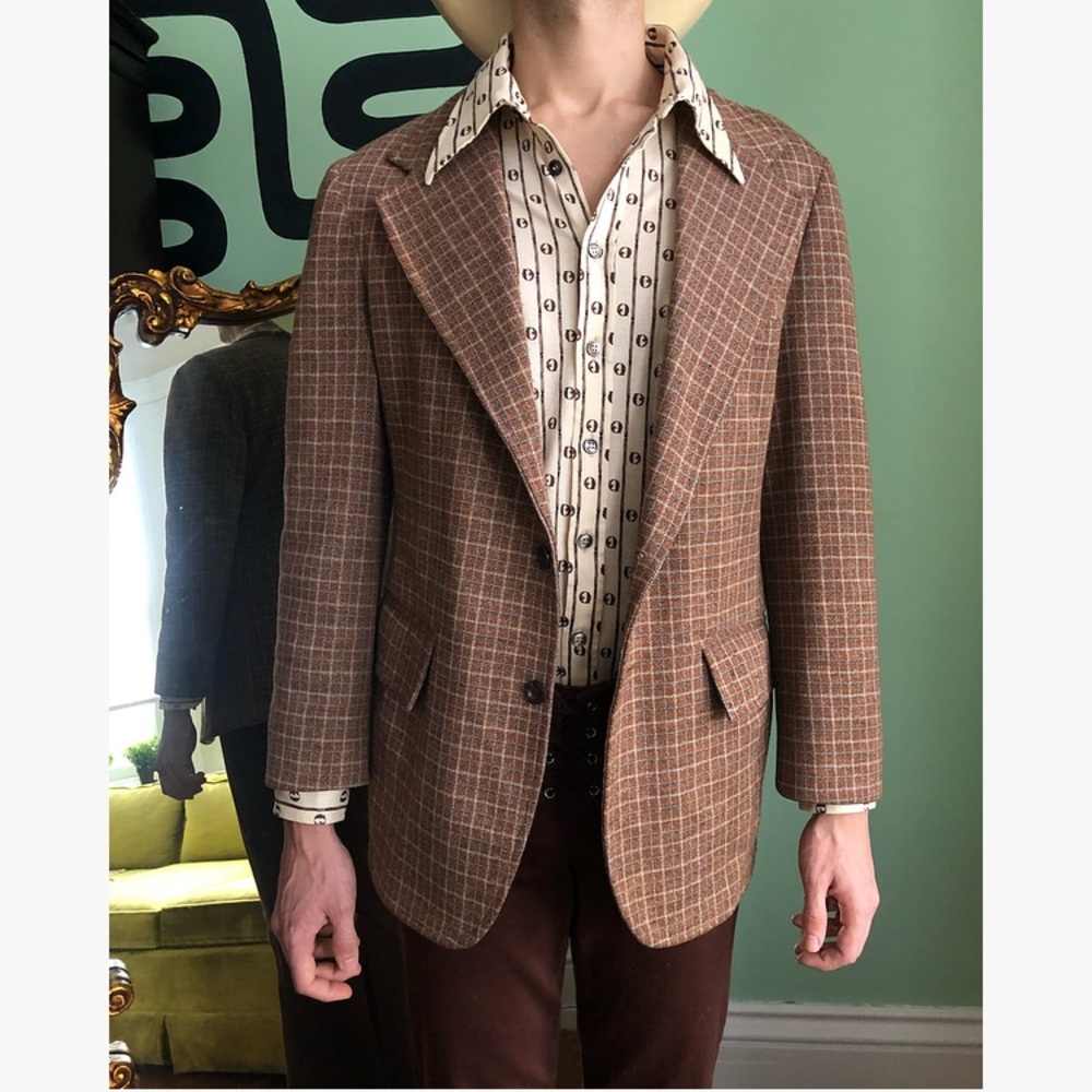 Vintage Plaid Blazer